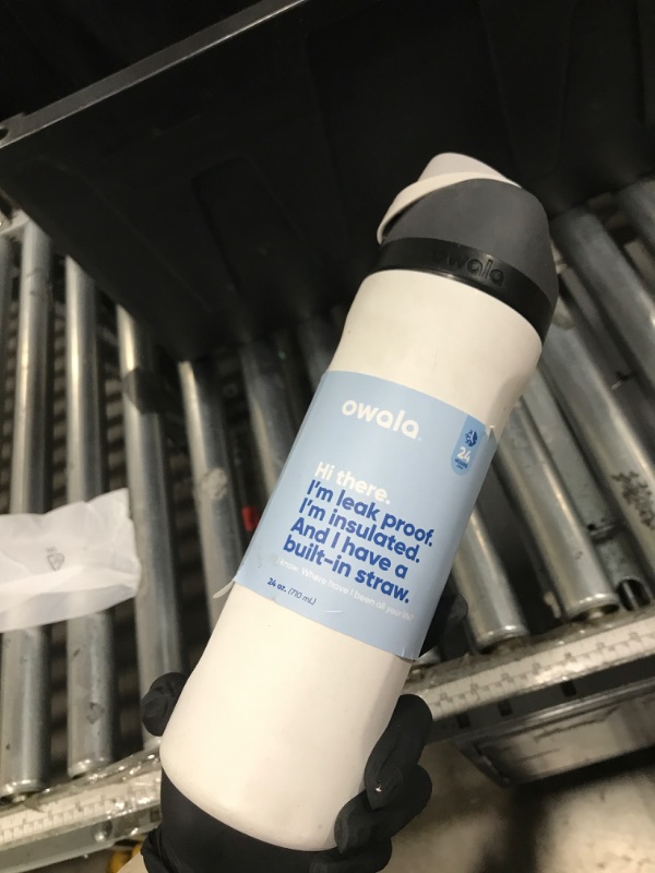 Photo 1 of Owala FreeSip Insulated Stainless Steel Water Bottle with Straw, BPA-Free Sports Water Bottle, Great for Travel, 24 Oz, Denim