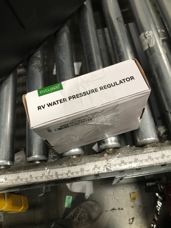 Photo 1 of ***(PARTS ONLY/ MAJOR DAMAGE/ NON FUNCTIONAL)***RVGUARD RV Water Pressure Regulator Valve, Brass Lead-Free Adjustable Water Pressure Reducer with Gauge and Inlet Screen Filter for RV Camper Travel Trailer