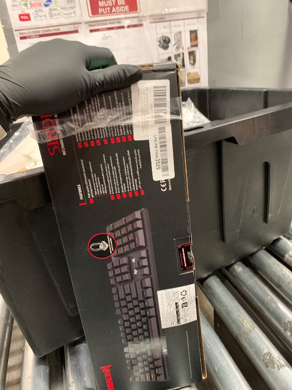 Photo 1 of Redragon Mechanical Gaming Keyboard Wired, 11 Programmable Backlit Modes, Hot-Swappable Red Switch, Anti-Ghosting, Double-Shot PBT Keycaps, Light Up Keyboard for PC Mac