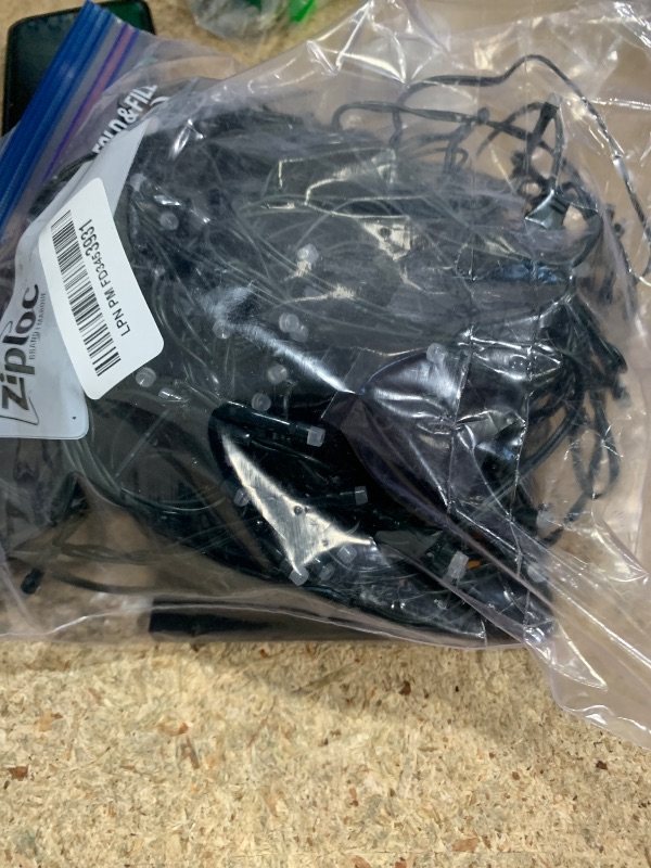 Photo 1 of ***MISSING POWER BLOCKE FROM LIGHTS TO OUTLET*** LJLNION 98.5ft Christmas Lights Color Changing with Remote, 300 LED RGB Fairy String Lights Halloween Decorative Lights, 8 Lighting Modes & Timer, Plug in Indoor Outdoor Xmas Wedding Party Decor