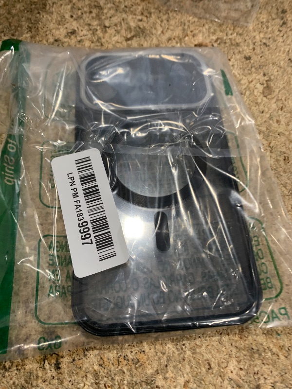 Photo 1 of [Full Camera Protection& Mechanical Lock]Magnetic Privacy Case for iPhone 14 Pro Max[Compatible with MagSafe][CD Metal Ring]Full Body Shockproof Metal Bumper, 9H Anti Peeping Glass Cover-Dark Black