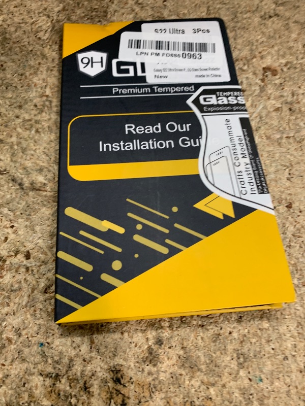 Photo 1 of 3 Pack Galaxy S22 Ultra Screen Protector, HD Clear Tempered Glass, Fingerprint Unlock, 3D Curved, Scratch Resistant, No Bubble for Samsung Galaxy S22 Ultra 5G Glass Screen Protector