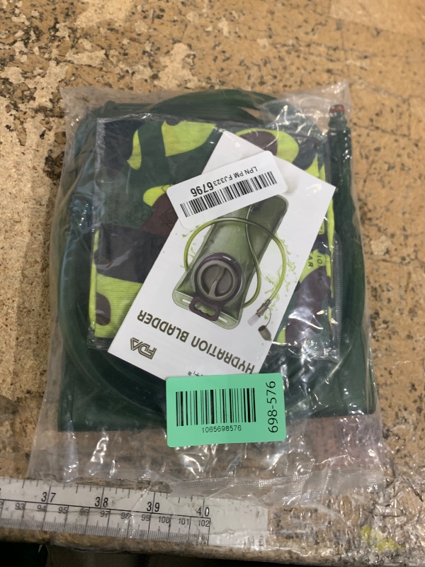 Photo 1 of Hydration Bladder, 2L Water Bladder for Hiking Backpack, BPA-Free Leak Proof Water Reservoir Storage Bag, Hydration Pack Replacement for Camping Cycling Running, Military Green