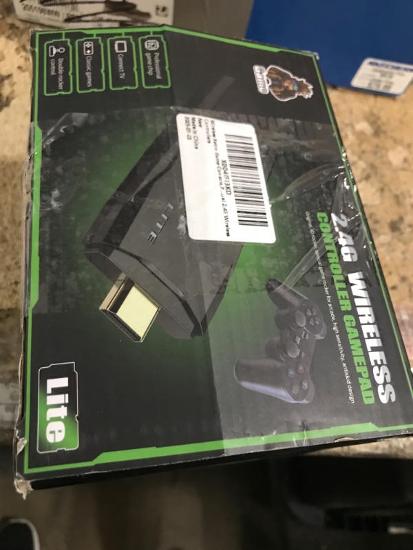 Photo 1 of **MISSING USB WITH GAMES ON IT & 1 OF THE USB CHARGING CORDS*** Wireless Retro Game Console Stick, Upgrade Retro Video Gaming Stick Built in 20000+ Games with 23 Emulators, 4K HDMI Output with 2 Pack 2.4G Wireless Controllers for Nostalgia Gifts?64GB?