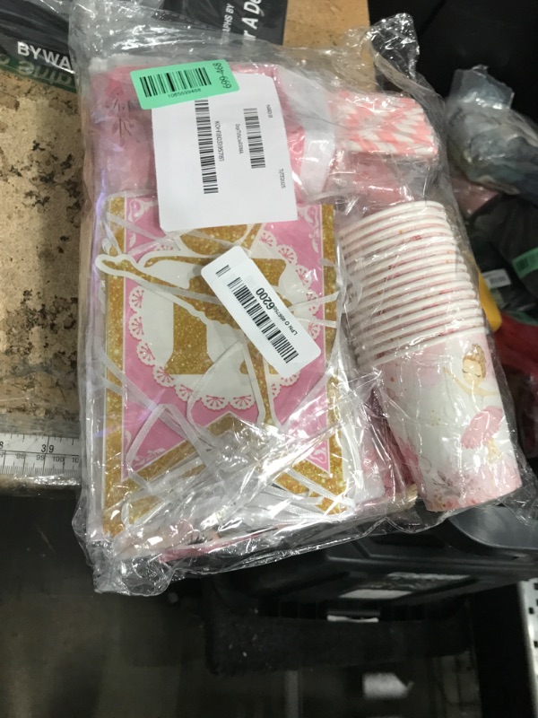 Photo 1 of (missing pieces) Ballerina Birthday Party Decorations Ballerina Party Tableware Kit Dancing Girl Ballet Plates and Napkins