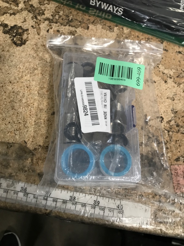 Photo 1 of 1/2" Male to 1/2" Female Pipe Extension Fitting, Josaton Stainless Steel Pipe Connector Fitting Hex Bushing Adapter for Tub Spout/Shower with Black Gaskets & Sealing Tape, 30MM/ 40MM/ 50MM Length