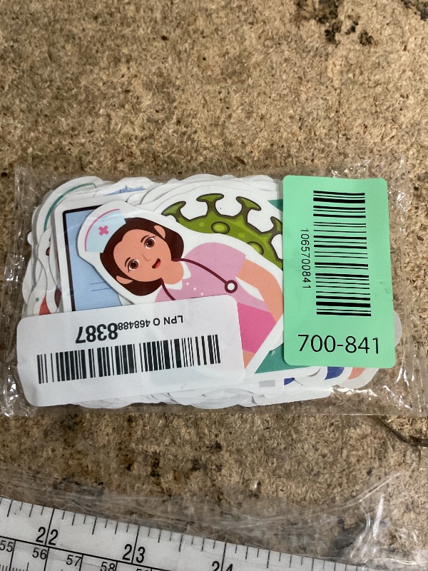 Photo 1 of 100 Pack Nurse Stickers, Medical Healthcare Doctor Party Favors Gift, Birthday Decorations Gifts