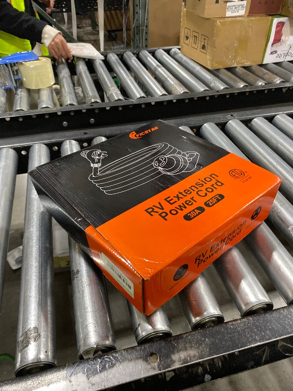 Photo 1 of Ficstar 30 Amp RV Extension Cord,25 ft,Heavy Duty Generator Extension Cord with LED Power Indicator,30 AMP Female 90° Twist Lock Adapter with Reverse Polarity Lamp,NEMA TT-30P to L5-30R,120V/125V