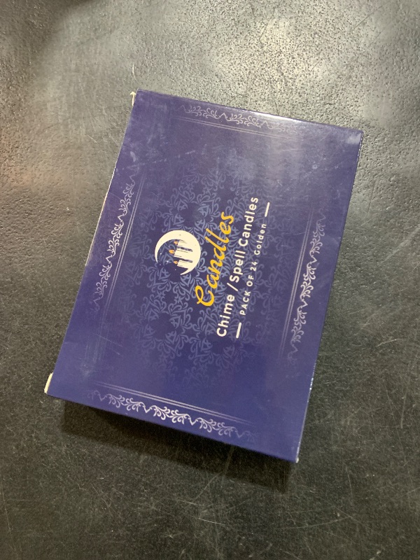 Photo 1 of 24 Pack Golden Spell Chime Candles – Premium Mini Unscented Taper Candles for Rituals, Prayer, Meditation, Altar, Spells – 4" Tall – Ideal for Witches & Spiritual Practices