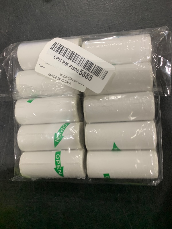 Photo 1 of 10 Rolls Self-Adhesive Thermal Paper, Glossy Thermal Printer Paper for Mini Portable Printer, 57 x 25mm, Thermal Labels for Most Pocket Printer