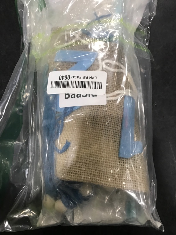 Photo 1 of 1/2 Birthday Boy Half Birthday Decorations High Chair Banner 6 Months Decorations Boy Blue Bow Banner Blue Tassel