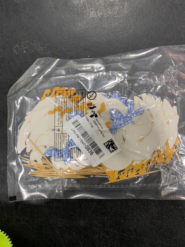 Photo 1 of 36 Pcs Silly Goose Cake Topper - Adorable Baby Shower Cake Decorations - Blue Goose Theme Birthday Party Supplies - Easy Insert Cake Picks