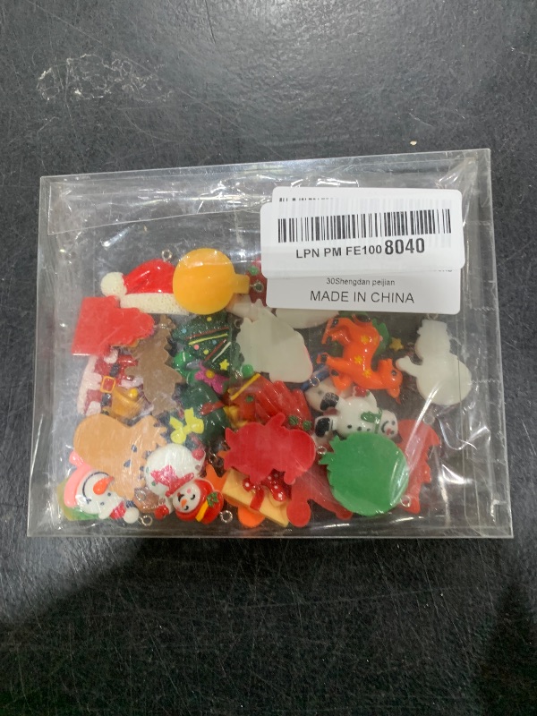 Photo 1 of 30pcs Mini Christmas Ornaments for Mini Tree Decorations Small Christmas Ornaments Resin Miniatures for Craft Christmas Decor