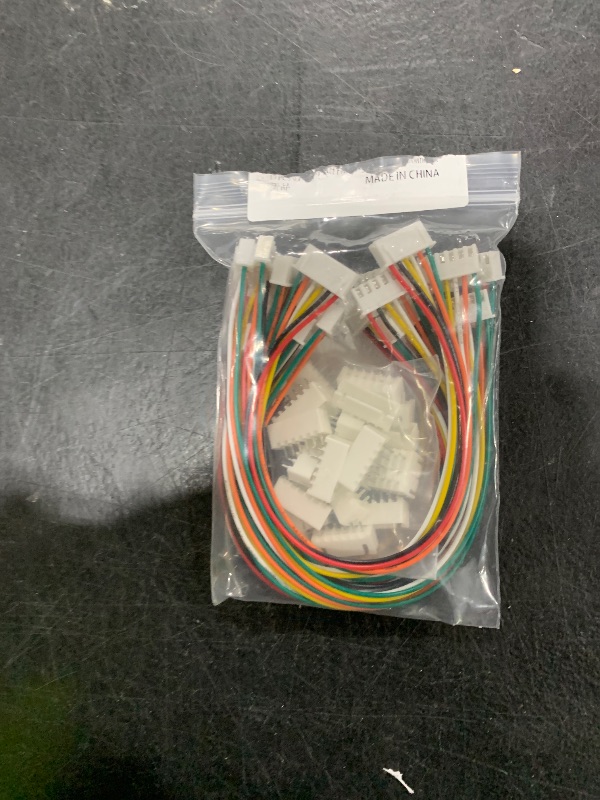 Photo 1 of 10 PCS 6 PIN JST XH Female Connector on Both Side - 200mm 1007 26 AWG & 20 PCS 6 PIN JST XH Male Connector