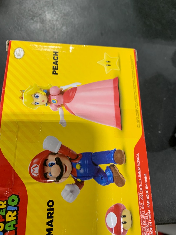 Photo 1 of Super Mario Nintendo 4" Figure 2 Pack: Mario & Peach