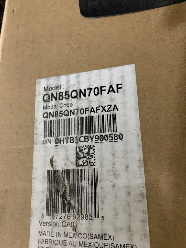 Photo 1 of FOR PARTS****Samsung - 85” Class QN70F Series Neo QLED Mini LED 4K UHD SamsungVision AI Smart Tizen TV (2025)