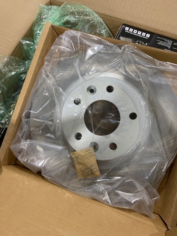 Photo 3 of Power Stop SC8288 Front and Rear Brake Kit With Semi-Coated Brake Rotors and Ceramic Brake Pads & Hardware For Nissan LEAF 2014-2017 [Application Specific]