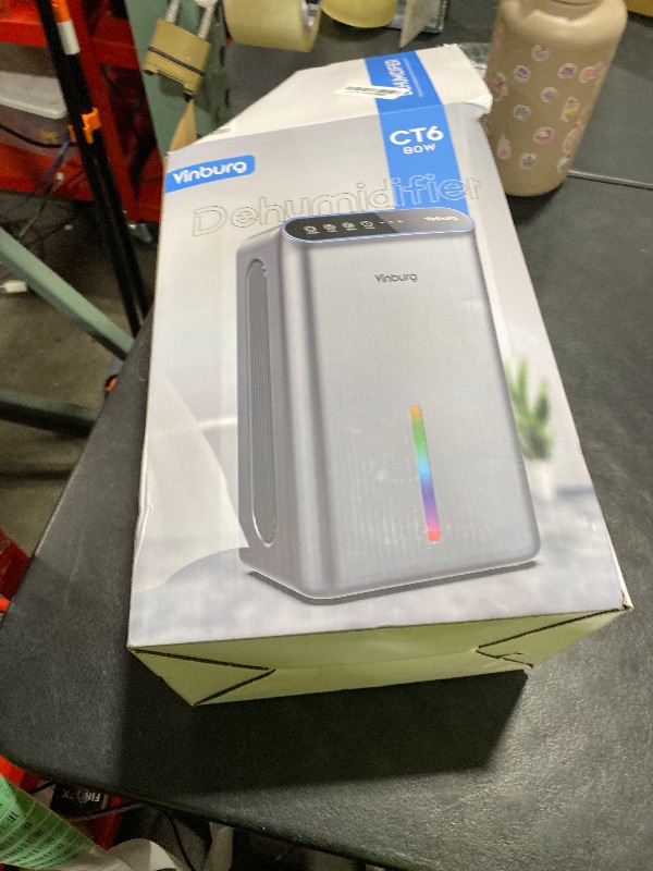 Photo 1 of Dehumidifiers for Home (85 OZ Water Tank, 800 sq.ft) Quiet Small Dehumidifier for Basement Bedroom Bathroom with Drain Hose, 3 Gear Timer, Sleep Mode, Auto Shut Off, 7 Color Ambient Light