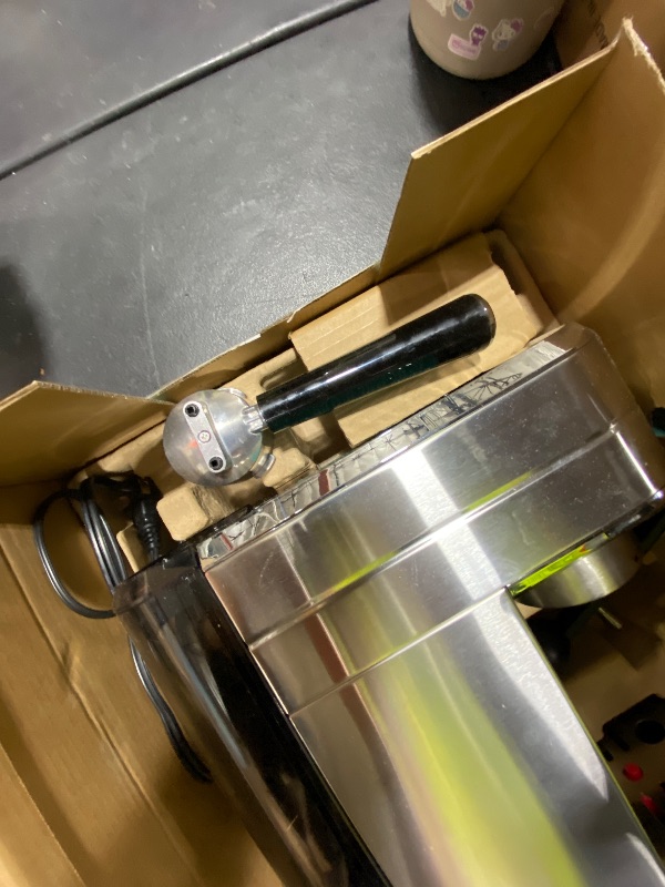 Photo 1 of CASABREWS CM5418 Espresso Machine 20 Bar, Compact Espresso Maker with Steam Milk Frother, Stainless Steel Coffee Machine with 34oz Removable Water Tank for Cappuccino, Gift for Women or Men, Silver