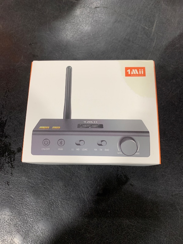 Photo 1 of 1Mii DS700 HiFi Bluetooth Audio Transmitter Receiver for TV, Long Range Wireless Adapter with Audiophile DAC, LDAC/aptX HD/aptX LL, OLED Display, Optical & Coaxial Input/Output, RCA Output Only