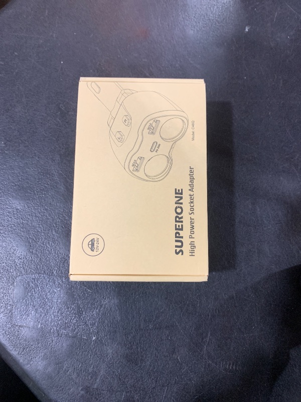 Photo 1 of [2025 Upgraded] Cigarette Lighter Splitter, SUPERONE 180W 2-Socket Cigarette Lighter Adapter with Dual QC3.0 and 20W PD USB C Car Charger Splitter for GPS/Dash Cam/Laptop/iPad/iPhone 17/16/15/14/13/12