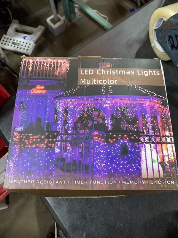 Photo 1 of 164FT 1620 LED Outdoor Christmas Lights - 360 Ice Drops, 12 Pro Modes with Timer Memory & Brightness, Waterproof Hanging Ice String Light for Holiday Wedding Garden Fence House Decor (Multicolor)