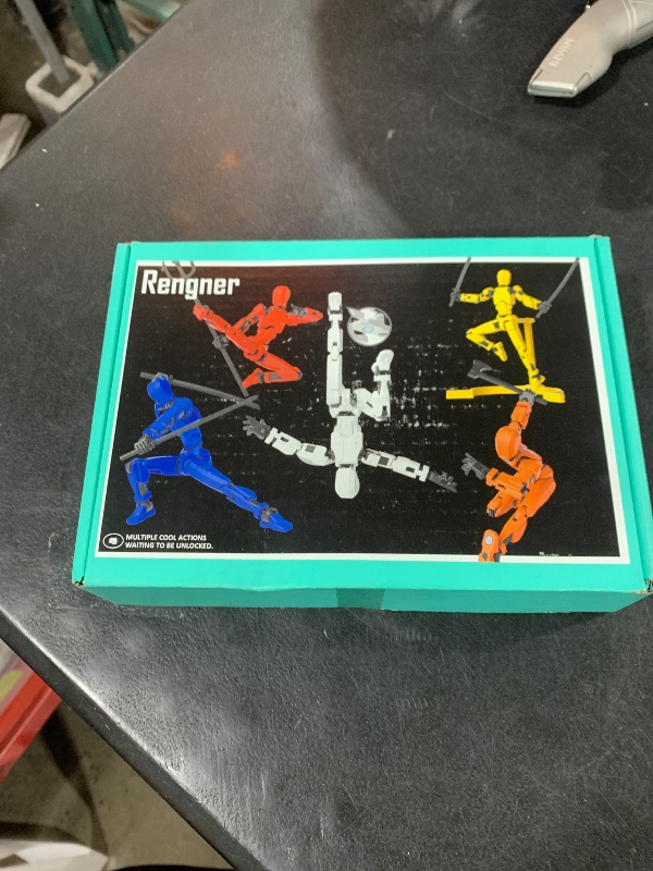 Photo 1 of (Assembly Required) Dummy13 Magnetic Action Figure Set, Dummy 13 Anti-Gravity Style, T13 Action Figure Stand, Magnetic Articulated Figures, Multi-Jointed Movable Robot (5 Packs-White Bone)