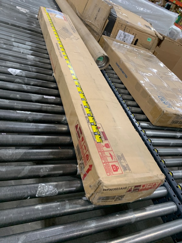 Photo 1 of *INCOMPLETE* BOX 1 OF 2 ONLY** ACQCA Full Size Upholstered Platform Bed with Twin Size Trundle and 2 Drawers, Headboard w/Brick Pattern, Wood Slat Support Included, for Boys Girls Kids Teens Adult, Gray