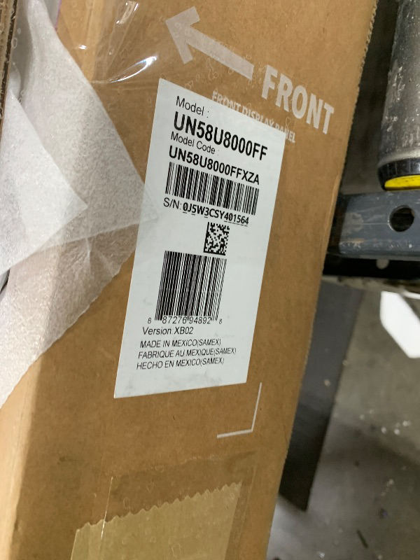 Photo 1 of *NONFUNCTIONAL** Samsung 58-Inch Class Crystal UHD U8000F 4K Smart TV (2025 Model) Endless Free Content, Crystal Processor 4K, MetalStream Design, Knox Security, Alexa Built-in