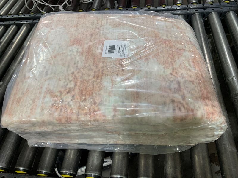 Photo 1 of KIRFEIHT 8x10 Area Rugs for Living Room, Ultra Soft Faux Wool Washable Area Rug Non Slip&Non-Shedding Low Pile Boho Style Rug Indoor Large Carpets for Living Room Bedroom Dining Room Office Decor