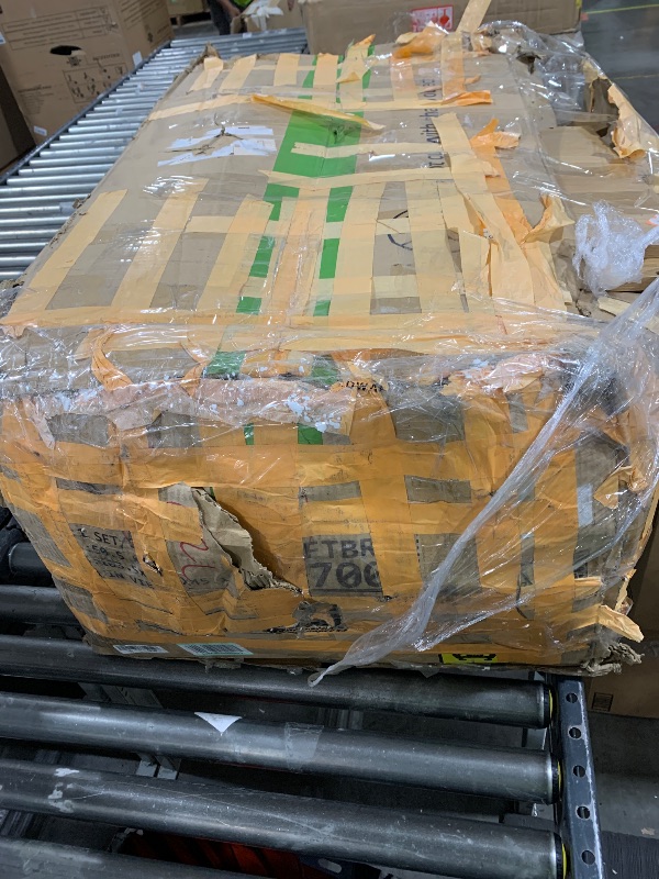 Photo 1 of **INCOMPLETE** SOLD FOR PARTS** YITAHOME 36 Inch Bathroom Vanity with Ceramic Sink, Bathroom Cabinet Vanity for Media Space, Freestanding Storage Bathroom Vanity with 1 Soft Closing Cabinet & 2 Drawers, Natural Brown