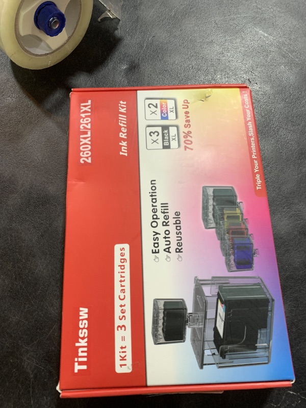 Photo 1 of 260XL 261XL High Capacity Ink Refill for Canon 260 and 261 Ink PG-260 CL-261 Compatible with Pixma TS6420a TS6420 TS6400 TR7020a TS5320 TR7000 TR7020 Printer (3 Black 2 Cyan 2 Magenta 2 Yellow)