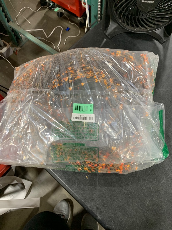 Photo 1 of 24 Inch Fall Wreath for Front Door with Large Grapevine, Orange Pip Berry Wreath for Fall Door Decor, Autumn Wreaths for Farmhouse Wall Window Home and Halloween Christmas Thanksgiving Decoration