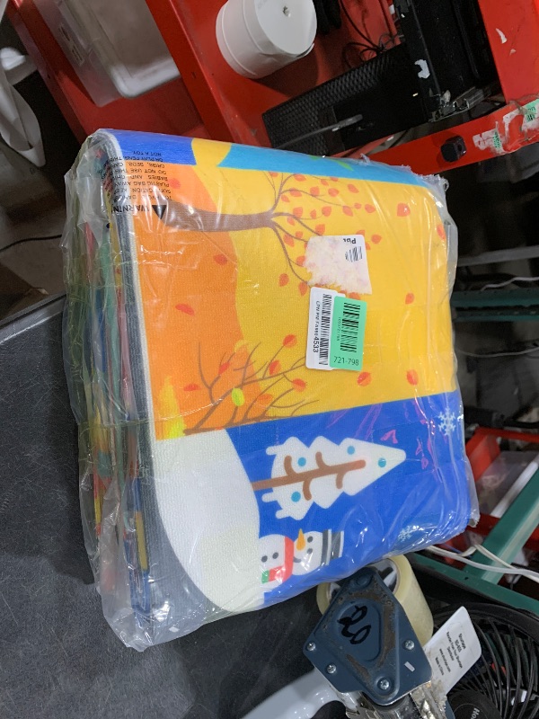 Photo 1 of Flagover Kids Rug for Playroom Classroom, ABC Alphabet Numbers Play Toddlers Rugs, 5x7 Learning Educational Bedroom Floor Mat, Washable Baby Carpet for Boys Room, Nursery, Preschool, Daycare