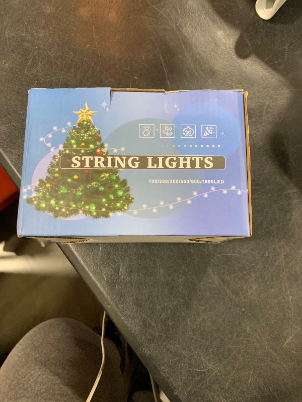 Photo 1 of 100ft White Christmas Lights Outdoor 300 LED String Lights Indoor Clear Wire Waterproof, 8 Modes Connectable Twinkle Fairy String Lights Plug in for Outside Room Bedroom Party Wedding Decorations