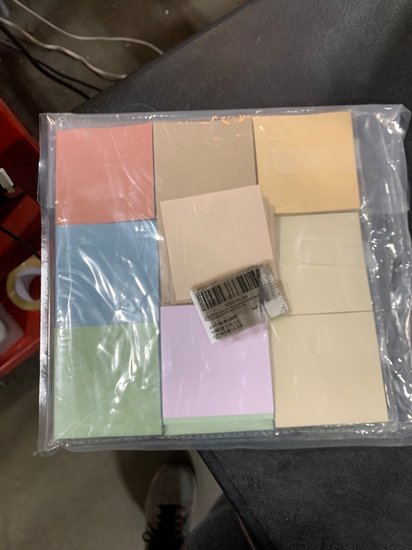 Photo 1 of (18 Pads) Pop Up Sticky Notes 3x3 Refills, Vintage Color, Strong Adhesive Memo Pad Bulk, Suitable for Home, Office, School, Clean Removal