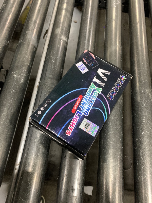 Photo 1 of Interior Car LED Strip Light with Motion Sensor Switch, 55.1 inches Neon LED Strip Light, RGB Colors Ambient Lighting Kits