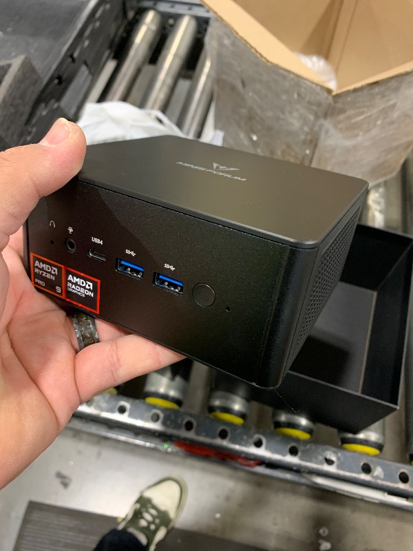Photo 1 of MINISFORUM UM890 Pro Mini PC AMD Ryzen 9 8945HS(8C/16T, up to 5.2GHz) Barebone Version, 2xUSB4(PD 8K)|1xHDMI|1xDP Four Outputs, 2X RJ45, BT5.2 4xUSB3.2 AMD Radeon 780M Graphics Micro Computer