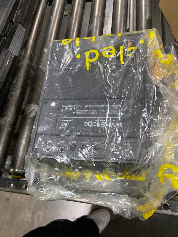 Photo 1 of 100W Powerful Voice Amplifier with 2 Wireless Microphones, Big Pro Sound Portable Speaker with Microphone, Bluetooth Speaker PA System Karaoke Machine Support BT/USB/TF Card/Aux/Guitar S99