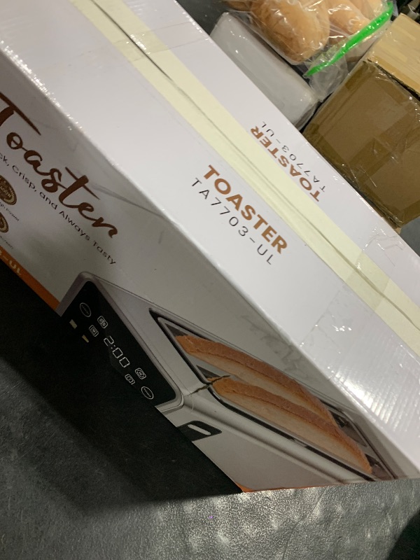 Photo 1 of Toaster 4 Slice Digital Smart Touch Screen with Memory Function Single Slot Tech Stainless Steel Toaster Wide Slot for Bagels | 6 Toast Settings & 5 Bread Types | Defrost & Reheat