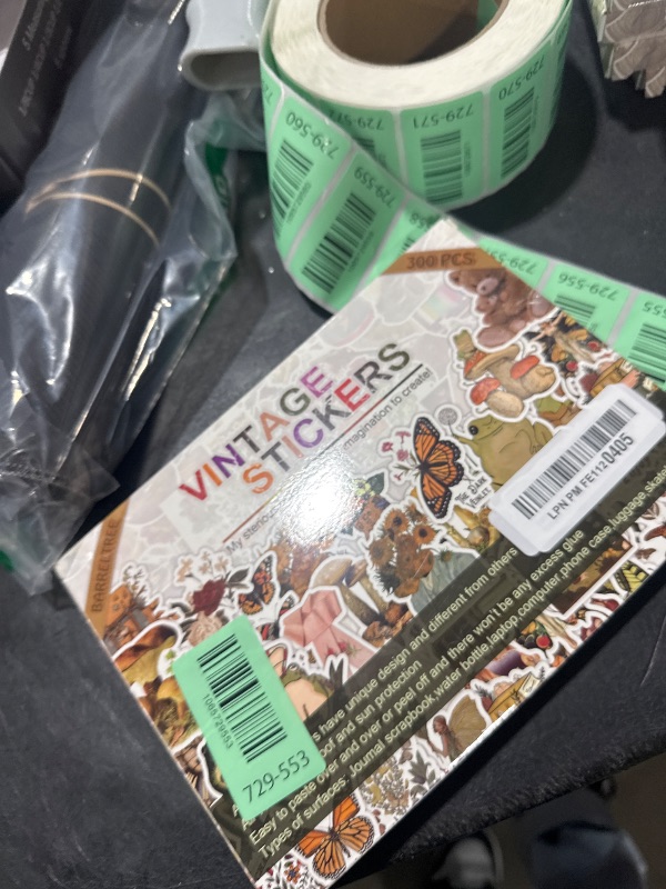 Photo 1 of 300 PCS Vintage Stickers, Aesthetic Waterproof Vinyl Stickers for Scrapbook Journaling Planners and Journals, Cottagecore Retro Sticker Pack for Water Bottles Laptop, Scrapbooking Supplies for Adults