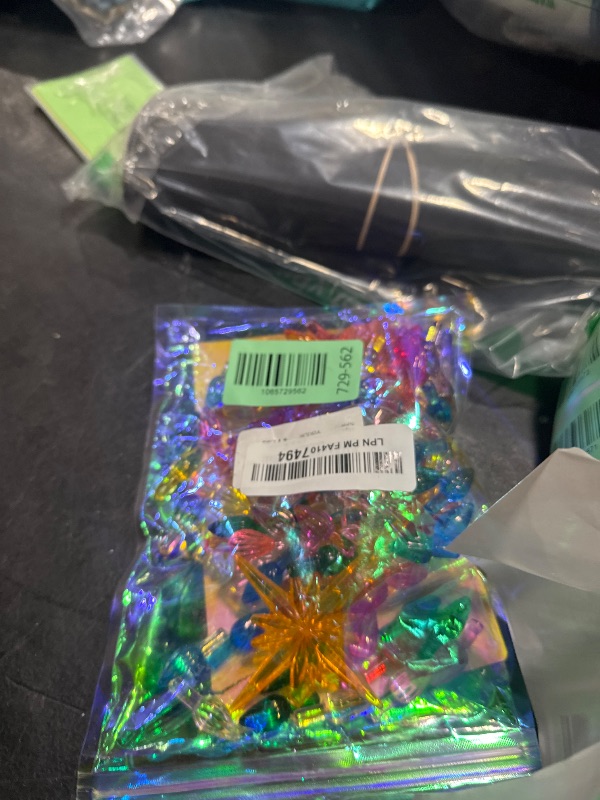 Photo 1 of 110Pcs in 10 Colors Ceramic Christmas Tree Replacement Bulbs - Plastic Lights Pegs, Included Angel Topper?Snowflake Top?Cross Stars.