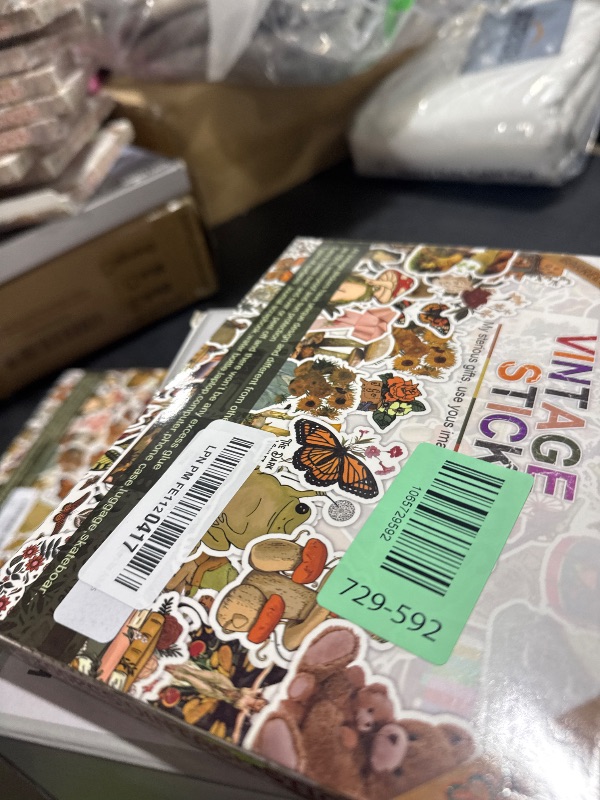 Photo 1 of 300 PCS Vintage Stickers, Aesthetic Waterproof Vinyl Stickers for Scrapbook Journaling Planners and Journals, Cottagecore Retro Sticker Pack for Water Bottles Laptop, Scrapbooking Supplies for Adults