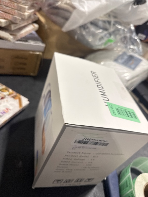 Photo 1 of 1.5L Cool Mist Humidifier for Bedroom with 360° Adjustable Nozzle, Quiet Ultrasonic Air Humidifier For Babies Nursery, Office, Indoor Plants, Auto-Shut Off,Light-Off,High and Low Mist Levels