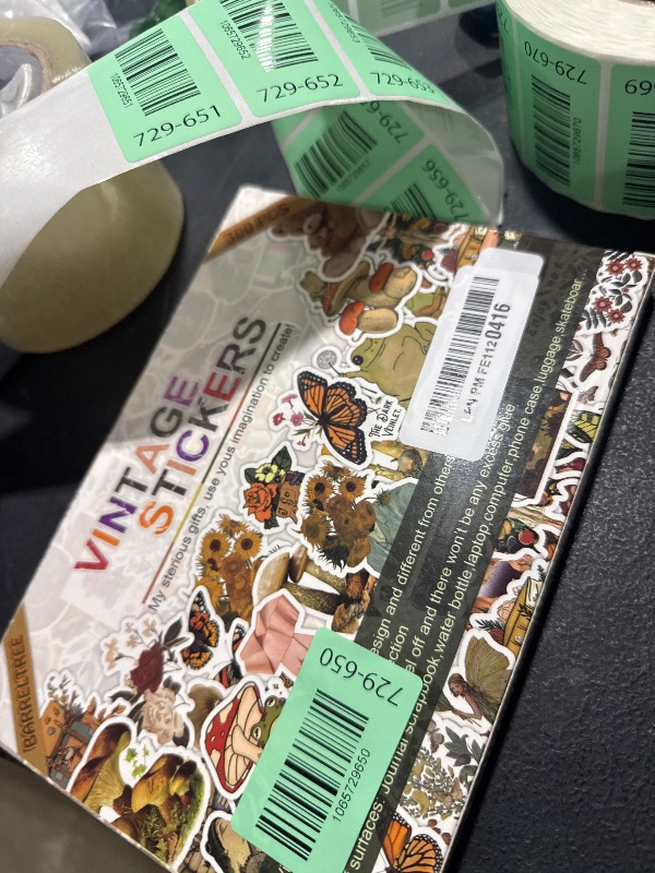 Photo 1 of 300 PCS Vintage Stickers, Aesthetic Waterproof Vinyl Stickers for Scrapbook Journaling Planners and Journals, Cottagecore Retro Sticker Pack for Water Bottles Laptop, Scrapbooking Supplies for Adults