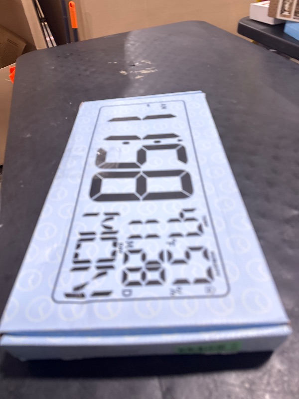 Photo 1 of 11 RGB Color Changes Large Digital Wall Clock/Bluetooth Auto Time Sync, Remote-Controlled Digital Wall Clock Large Display with Alarm/Timer Function, DST, Indoor Temperature/Humidity Display (18 inch)