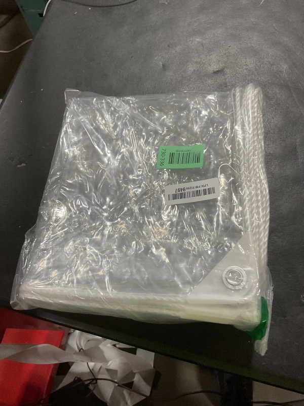 Photo 1 of Clear Tarps Heavy Duty PVC, Transparent Tarp Durable Waterproof Dustproof Windproof, Tarpaulin with Grommets & Ropes for Greenhouse, Patio, Garden, Pavilion, Chicken, Porch, Outdoor?5' x 7'?