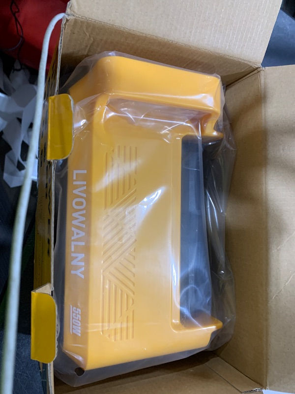 Photo 1 of 550W Power Station Compatible with Dewalt: LIVOWALNY Portable Generator DC 20V to AC 110-120V, Pure Sine Wave Power Inverter Battery Adapter Phone Charger 2 USB-A & 1 Type-C & 2 AC Outlet (Tool Only)