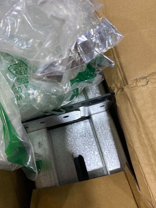 Photo 1 of 10 PCS 6x6 Post Base for Concrete, Adjustable Aluminum-zinc Plated Steel Deck Post Anchor Base for 5.5x5.5 Wood, Post Base Holder with 1" Standoff for Deck Gazebo Pergola Porch?Includes Screws