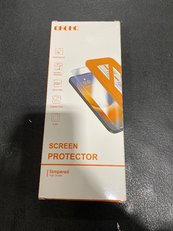Photo 1 of [1-Second Auto-Install] QHOHQ 3 Pack Privacy Screen Protector for iPhone 17 Pro [6.3 Inch] + 1 Set Camera Lens Protector, 25° Anti Spy Tempered Glass, [12FT Military Grade Shatterproof], Case Friendly